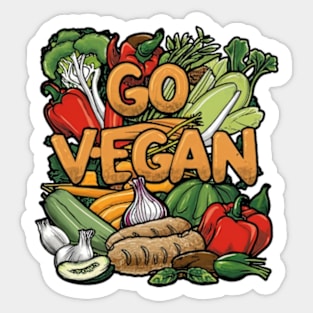 Go Vegan ! Sticker